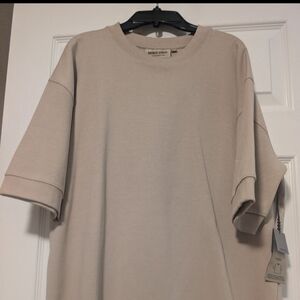 Amongst Others Men's Cream Boxy Drop Shoulder T-Shirt